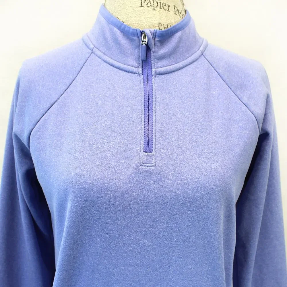 Athleta Girl Violet Zipped Sweetshirt Top Stand Neck Activewear Size XL 14 Year